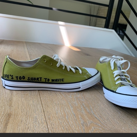 Converse “Life’s Too Short To Waste” shoes - Picture 5 of 6